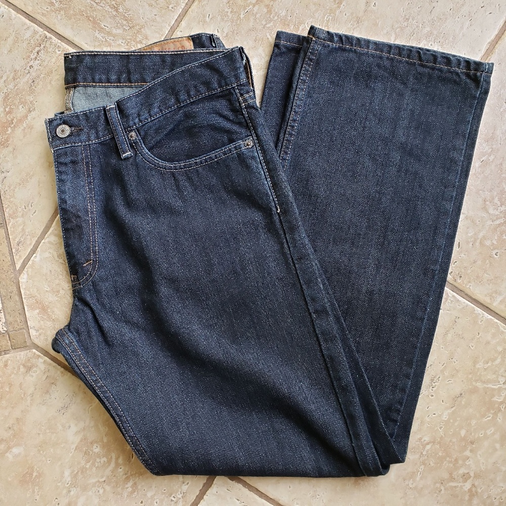 LEVI'S MENS 514 STRAIGHT JEANS:PRE-OWNED 34 X 30  (PAIR #1)